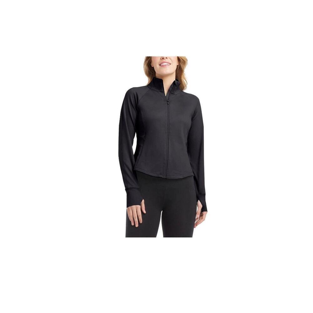 Jockey Ladies' Tulip Hem Yoga Jacket, Black, Size.S.  BL